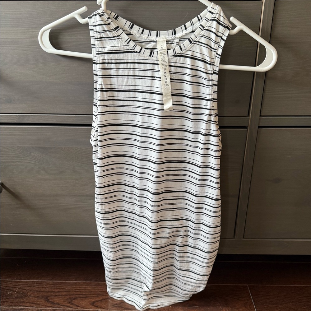 Lululemon striped open back tank